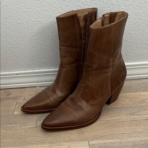 Matisse Brown Heeled Boots Western Style